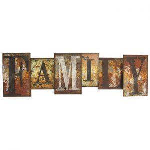 metal wall art family metal wall decor MAHUZBF