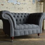 modern wool nuvo chesterfield snuggle chair DSXNVDT