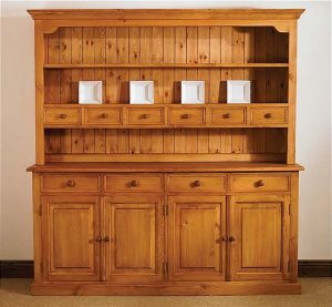 mottisfont waxed large welsh dresser | oak furniture solutions AHNVUTK