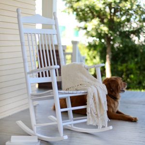 outdoor rocking chairs coral coast indoor/outdoor mission slat rocking chair - white - outdoor  rocking BRYAHTC