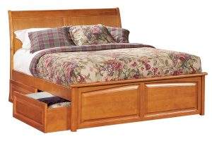 platform bed with storage bordeaux platform bed - raised panel footboard - ap92xx3400 ... GJKAHUL