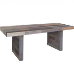 reclaimed wood dining table angora reclaimed wood trestle dining table 82 YXJWHJX