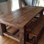 reclaimed wood dining table traditional barn wood dining room table with bench TJHXCHB