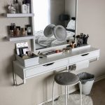 room decor ideas 21 photos of how real people store their makeup LRPPTUJ