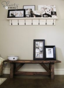 rustic entryway bench - 40 rustic home decor ideas you can build yourself DEKNYAN