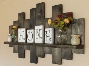 rustic home decor rustic offset shelf; offset shelves, wooden shelves, shabby chic decor, rustic  home KOZSKAT