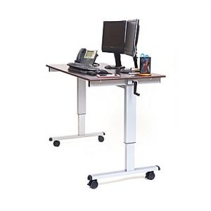 sit stand desk luxor standard sit u0026 stand desk, ... AFIVRMY