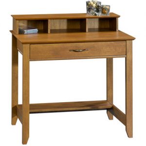 small desk mainstays cardinal hill writing desk, hazelwood FRWJQTY