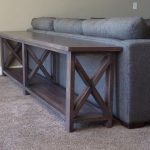 sofa table ana white | extra long, no middle shelf rustic x console - diy LHCOCQX