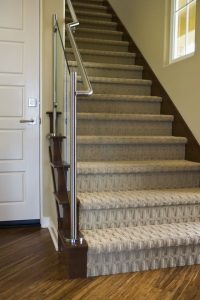 stair carpet 8 modern staircases featuring carpet: contemporary basketweave pattern PEWTVWK