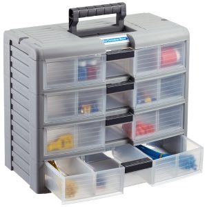 storage drawers ... 4-drawer storage chest grey AXIQGPR