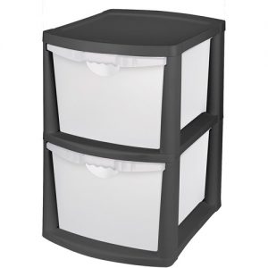 storage drawers sterilite 2-drawer bin storage, multiple colors SBVPVQR