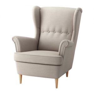 strandmon wing chair - nordvalla dark gray - ikea NJMAXXI