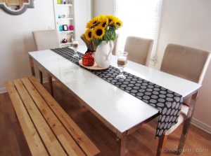 table runners diy no sew table runner 4 HGHMYWW