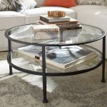 tanner round coffee table - bronze finish | pottery barn AEZXETV