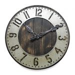wall clocks image of rustic punched metal wall clock IHBPTKJ
