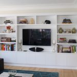 wall units joinery configuration like this to take up tv wall and conceal all cords. UBCOPUP