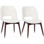 white dining chairs betty modern white leather dining chairs ZPJVTXU