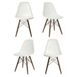 white dining chairs breezewood matte solid wood dining chair (set of 4) RMGERBY