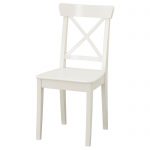 white dining chairs ingolf chair, white tested for: 243 lb width: 16 7/8  QEBMXQY