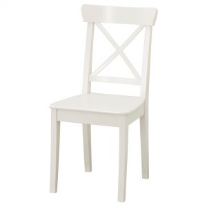 white dining chairs ingolf chair, white tested for: 243 lb width: 16 7/8  QEBMXQY