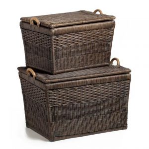 wicker baskets the basket lady lift-off lid wicker storage basket SIXCEDY