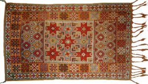 antique moroccan berber handmade rug, 1900s 2 QXNGOBL