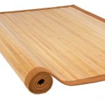bamboo rug best choice products bamboo area rug carpet indoor 5u0027 x 8u0027 100% natural PCTFHVQ