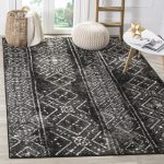 black area rugs safavieh adirondack vintage boho black/ silver rug - 8u0027 x ... OSQRLTL