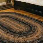 braided area rugs ihf rugs ebony oval black area rug ZYWVBQA