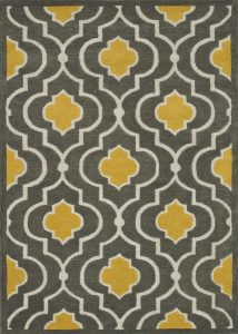 brighton grey and yellow rug UNAXFQO