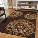 brown area rug with circles image of: brown area rugs with circles HINYUYY