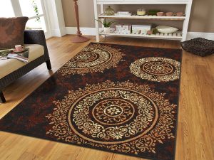 brown area rug with circles image of: brown area rugs with circles HINYUYY