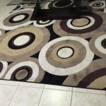 brown area rug with circles modern living dinning area rug circles brown black home DNARKAD