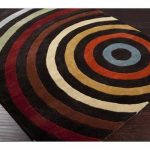 brown area rug with circles surya forum square dark brown, burnt orange u0026 tan area rug UQPRSDL
