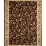 brown rug km home rugs, princeton floral brown QIWBLUT