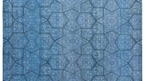 carpet design blue star, art resources SRQHDMU