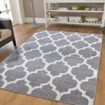 Carpet rug new gray rugs moroccan trellis area rugs grey carpet 5 x 7 gray LCCNUIF