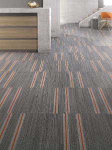 carpet tile patterns mohawk carpet tile: #denimu0027s pattern selvedge installed in ashlar.  #flooring #carpet #interiordesign TJOCIGL