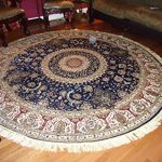 Circle rugs luxury large round rugs silk traditional area rugs navy circle rugs persian JFZOYFW