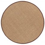 circular rug amazon.com: adirondack sisal area rug, 8u0027 round, chocolate: kitchen u0026 dining XEPOFIT