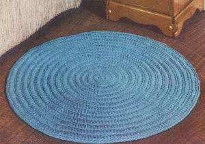 circular rug - free crochet pattern ECGVQRO