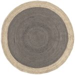 circular rug west elm spo bordered round jute rug, 6u0027 round, platinum (5 855 LXCJWTO