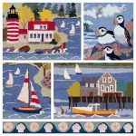 claire murray - coastal village hand hooked rugs . MUUPDJN