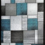 Clearance rugs turquoise gray rug | contemporary area rugs | clearance rugs 5x8 8x11 - DMKSTOX