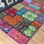 colourful rugs image is loading patchwork-rugs-very-bright-vibrant-colourful-mats-long- JSMEFEH