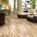 Contemporary laminating flooring contemporary laminate flooring design for living room with rattan furniture KSNQZAJ