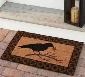 country rugs and door mats country braided rugs - bristle door mats - country decor, primitive decor, NSLTWVN