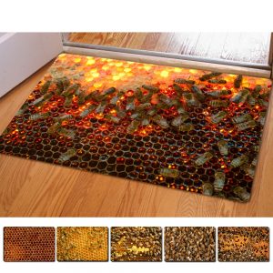 country rugs and door mats honeycomb 3d thin indoor mats rugs for home funny bathroom carpet 40x60cm CPTDXTN