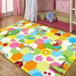 Cute rugs ,cute honeybee kids living room carpet,elegant colorful rainbow large area  rugs,sweet flowers SCGHVJU